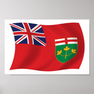 Ontario Flag Poster Print