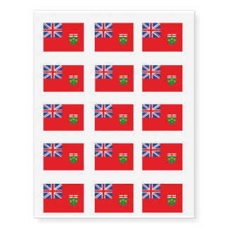 ONTARIO Flag Temporary Tattoos