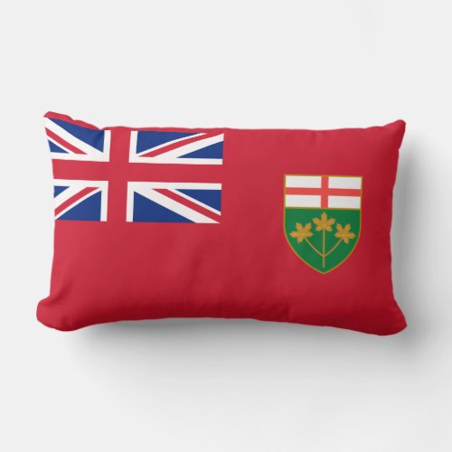 Ontario flag Throw Pillow