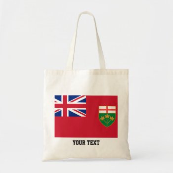 Ontario Flag Tote Bag by maxiharmony at Zazzle