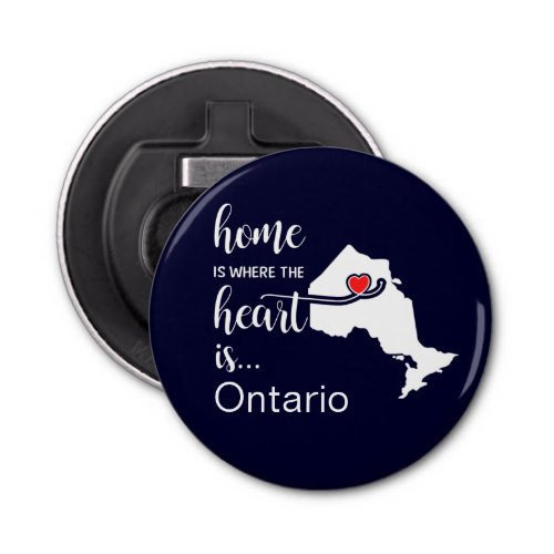 Ontario Home is where the heart is Bottle Opener