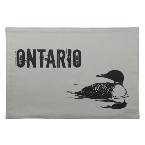 Ontario Loon Cloth Placemat
