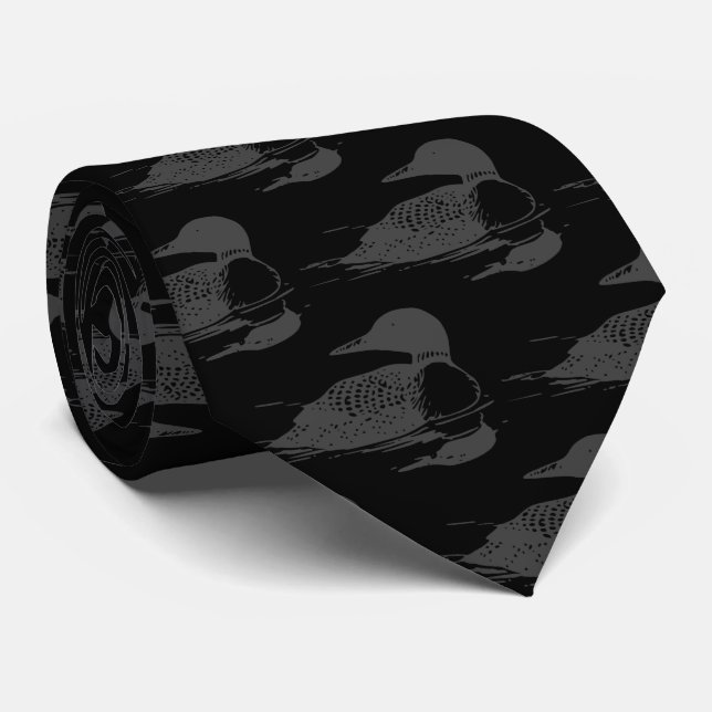 Ontario Loon Neck Tie (Rolled)