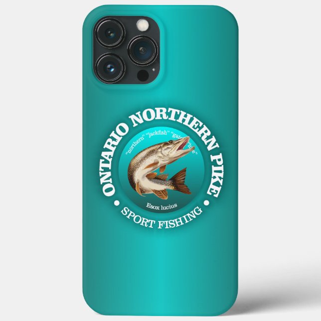 Ontario Pike Fishing Case-Mate iPhone Case (Back)