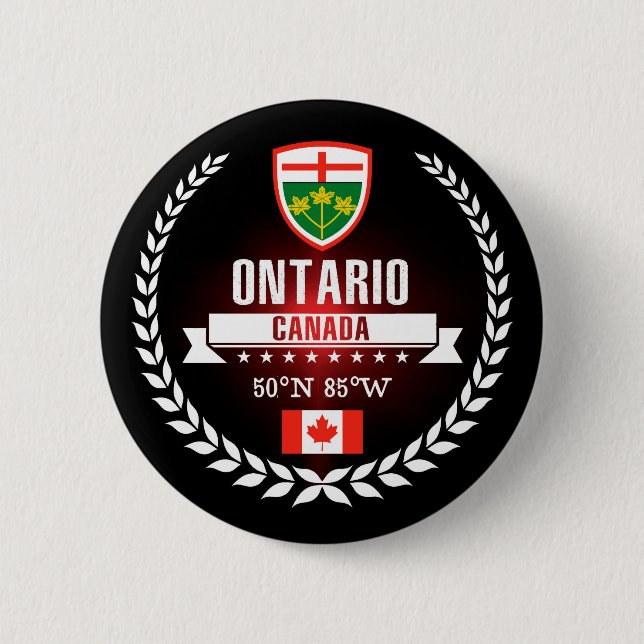 Ontario Pinback Button (Front)