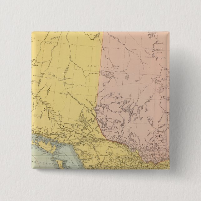 Ontario, Quebec Pinback Button (Front)
