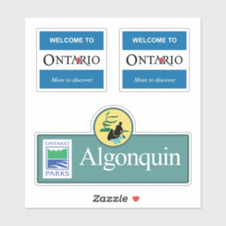 Ontario Road Travel Art Sticker