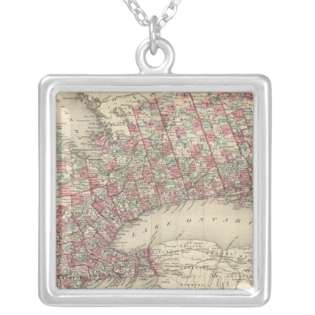 Ontario Silver Plated Necklace (Front)