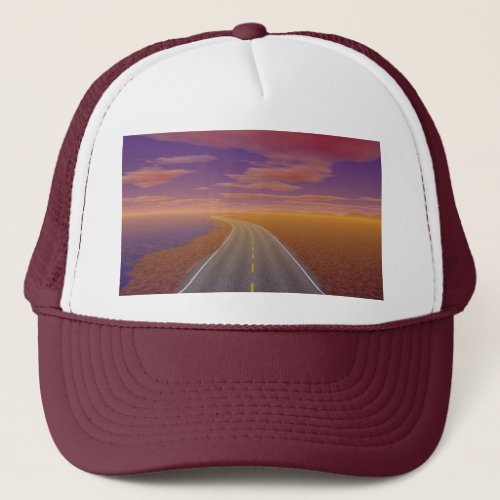 OnTheRoadAgain _ Lonesome Trucker Trucker Hat