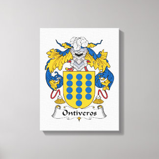 Ontiveros Family Crest Canvas Print