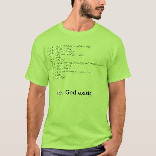 Ontological Proof T_Shirt