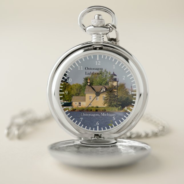 Ontonagon Lighthouse 2023 pocket watch (Inside)