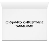ONWARD CHRISTIAN SAMURAI CARDS (Inside Horizontal (Bottom))