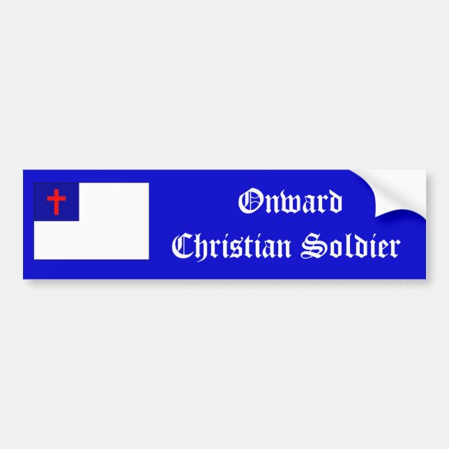 Onward Christian Soldier sticker (Front)