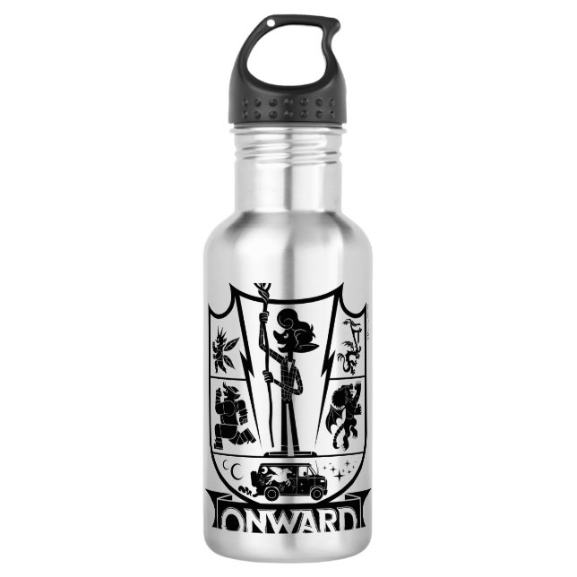 Onward Crest Stainless Steel Water Bottle (Front)