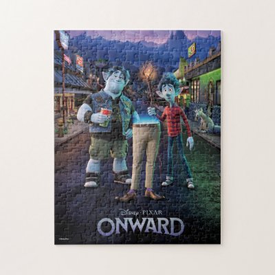 Onward | Ian, Barley &amp; Dad Poster Art Jigsaw Puzzle