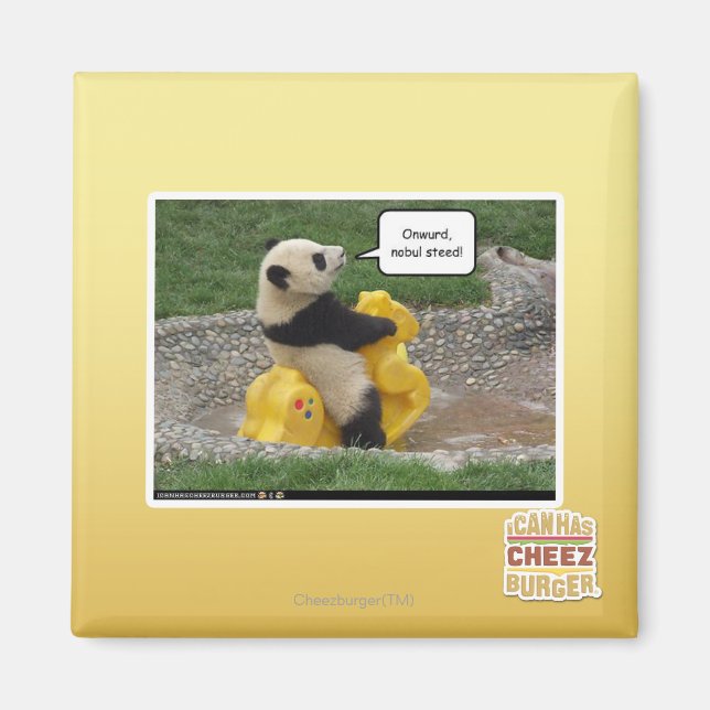 Onwurd, nobul steed! magnet