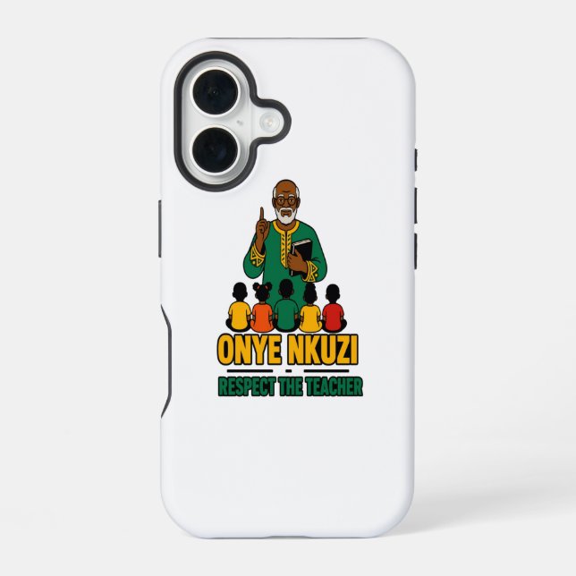 Onye Nkuzi - Respect the Teacher Igbo Pride  iPhone Case (Back)