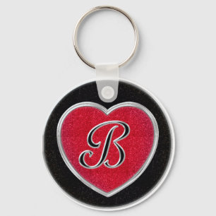 Onyx and Ruby Keychain