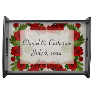 Onyx Black Velvet   Chalkboard Grunge Vintage Serving Tray