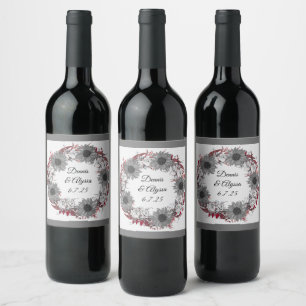 Onyx Black Velvet   Chalkboard Grunge Vintage Wine Label