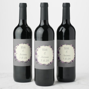 Onyx Black Velvet   Chalkboard Grunge Vintage Wine Label