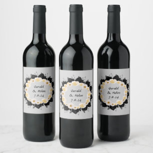 Onyx Black Velvet   Chalkboard Grunge Vintage Wine Label