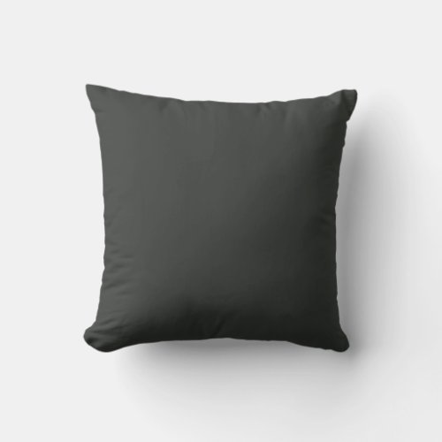 Onyx Color Throw Pillow