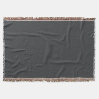 Onyx-Colored Throw Blanket
