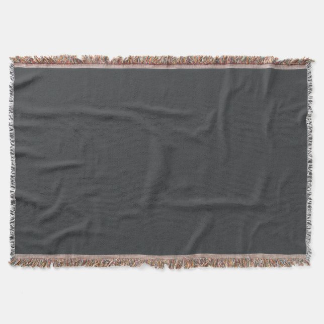 Onyx-Colored Throw Blanket (Front)