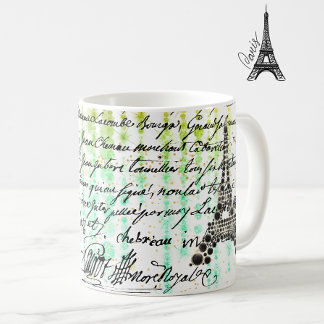 Onyx  Eiffel Tower Coffee Mug