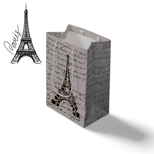 Onyx Eiffel Tower Medium Gift Bag (Creator Uploaded)