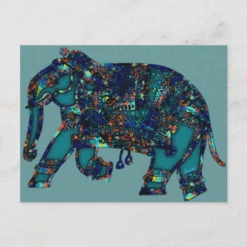 Onyx Elephant Postcard