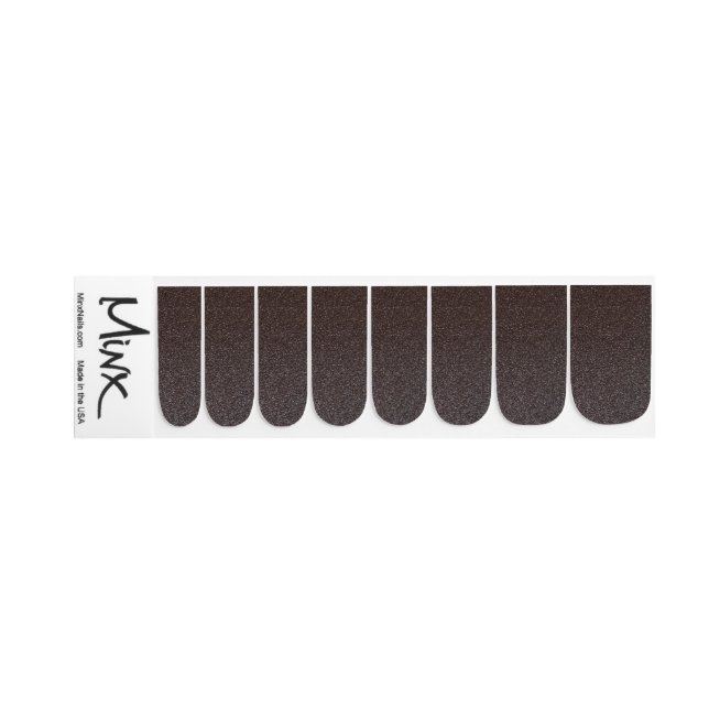 Onyx Glitter Minx Nail Art (Left Hand)