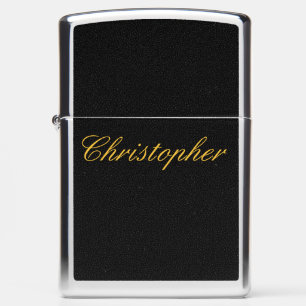 Onyx Gold Signature – Dark Luxury with a Sharp Zippo Lighter