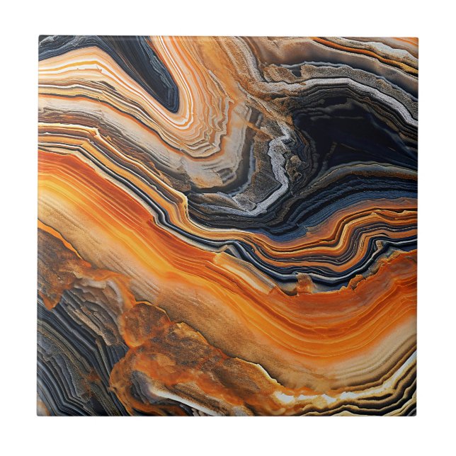 Onyx Marble Art Ceramic Tile (Front)