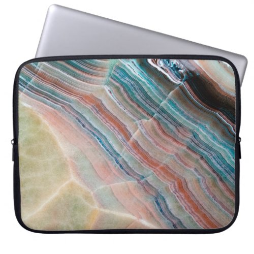onyx marble texture background of natural stonesto laptop sleeve