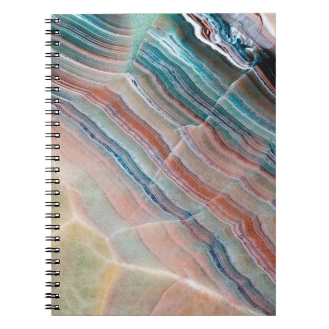 onyx marble texture background of natural stonesto notebook (Front)