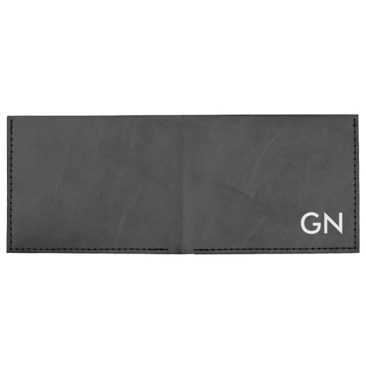 Onyx Monogrammed Billfold Wallet (Flat)