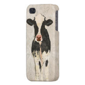 Onyx & Pearl Cow Damask i iPhone Case (Back Left)