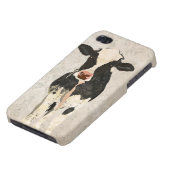 Onyx & Pearl Cow Damask i iPhone Case (Bottom)