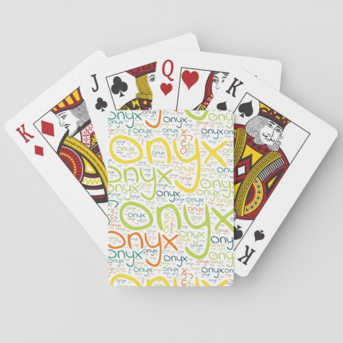 Onyx Poker Cards