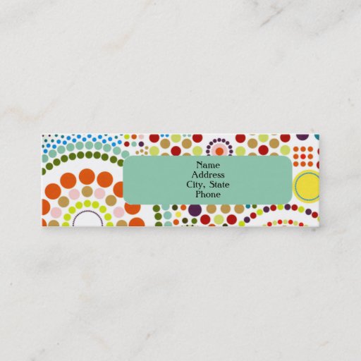 Customizable Oodles of Circles Business Card