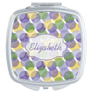 Oodles of Dots Personalized Compact Mirror - Cool