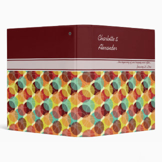 Oodles of Dots Wedding Binder - Warm