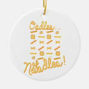 Oodles of Noodles Ceramic Ornament