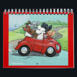 Oodles of Poodles Dog Art Calender Calendar<br><div class="desc">Fun and funny poodles in various settings for a fun and bright calender for all.  Great gifts for groomers,  vets,  and the poodle lover. If you need help with personalizing contact Greer at greedesign@aol.</div>