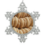 Oodles of Snickerdoodles Snowflake Pewter Christmas Ornament