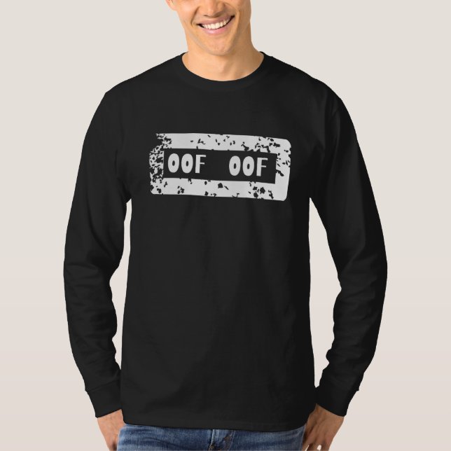 Oof Oof  Blox Gamer Noob Streamer Meme Gaming Joke T-Shirt (Front)