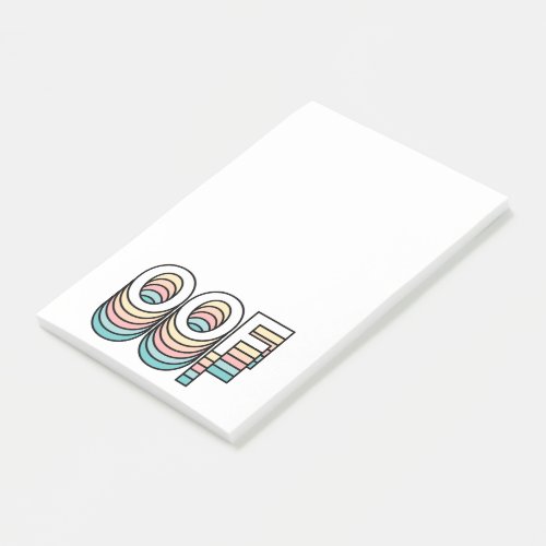 OOF Pastel Retro Aesthetic Modern Typography Post_it Notes
